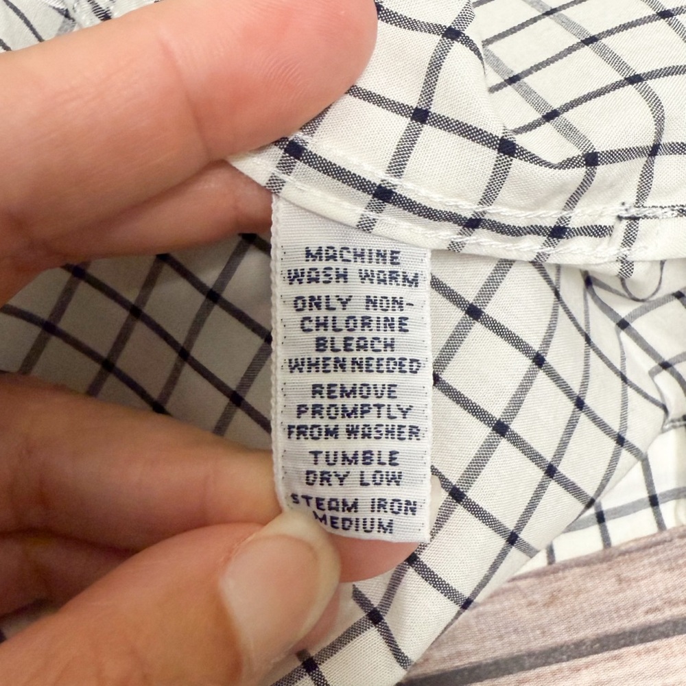 Ralph Lauren Midnight Navy Blue White Checkered Greggor Short Sleeve Button Up - Picture 8 of 12